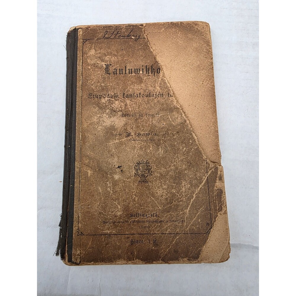 Lauluviikko M. Hamina 1890 Weilin & Göös Finnish Songbook Music Vintage